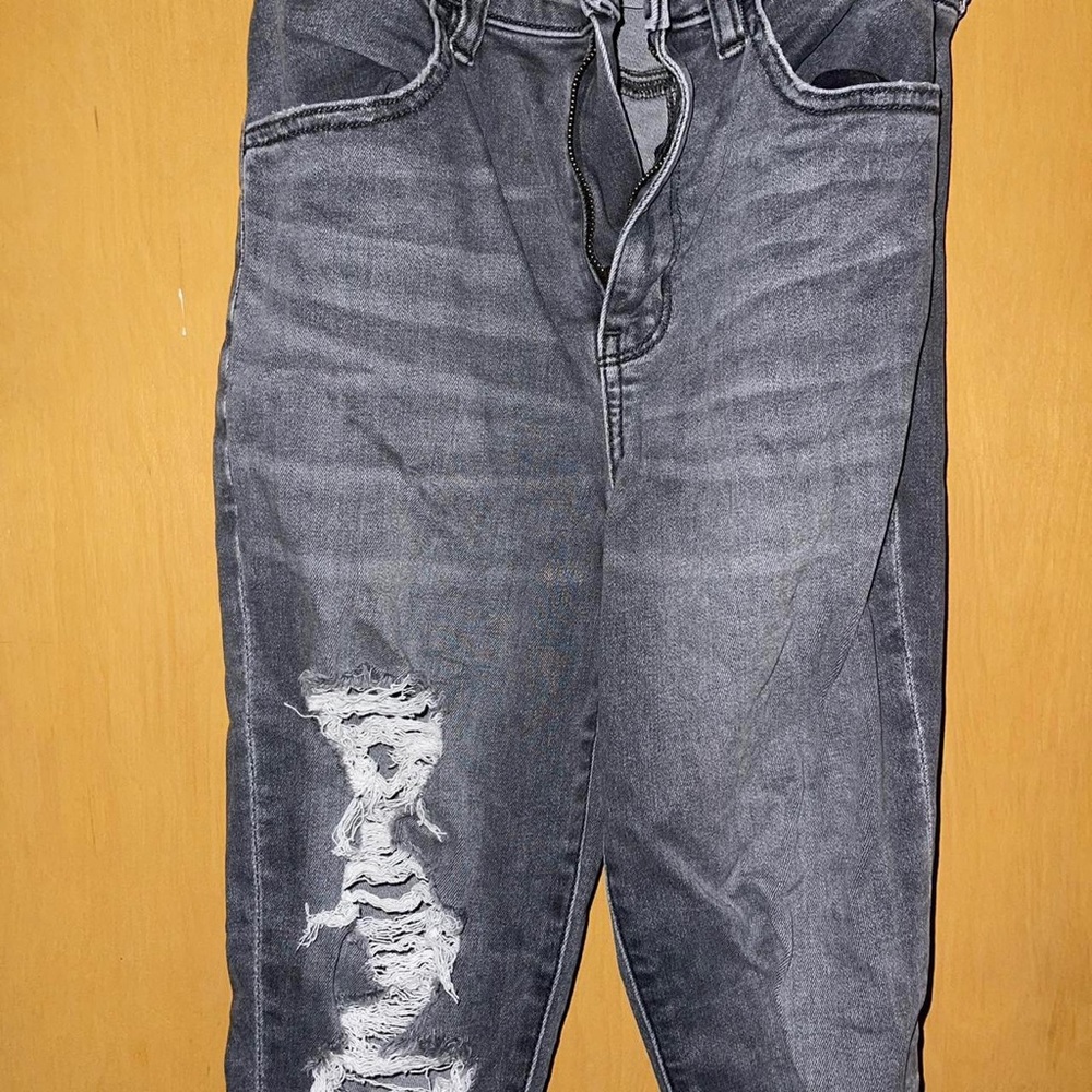 Grey American Eagle Super Stretch High Waisted Jeans